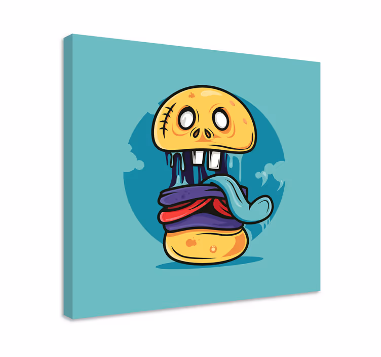 Quadro de personagens personagem caveira brincalhona - TenStickers