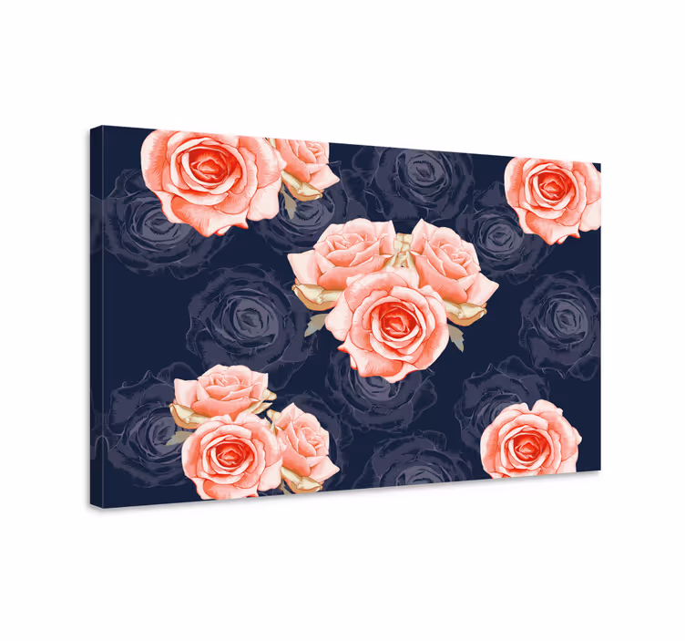 Quadro de flores bouquet de rosas delicadas - TenStickers