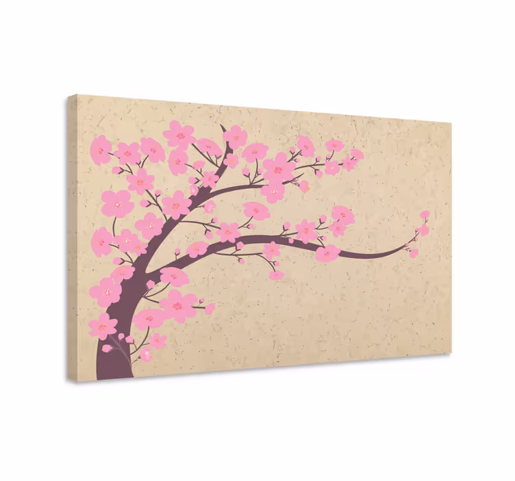Quadro de flores ramo de flor de cerejeira - TenStickers