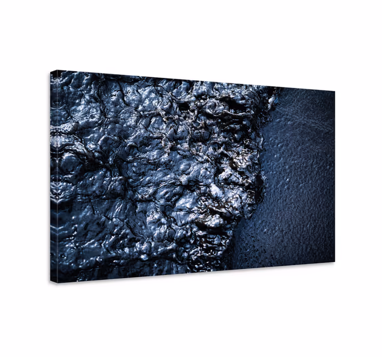 Quadro decorativo ornamental superfície preta texturizada - TenStickers