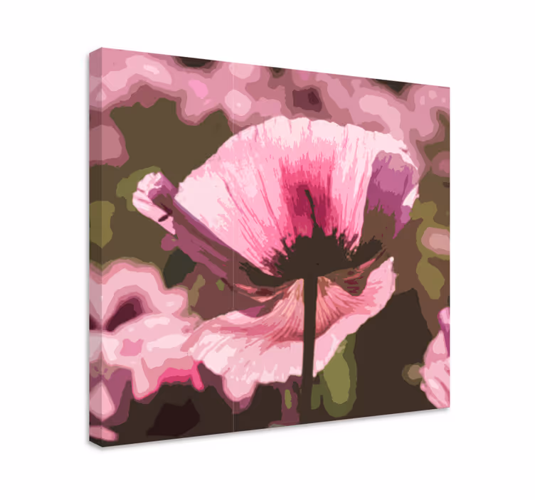Quadro de flores flor abstrata - TenStickers
