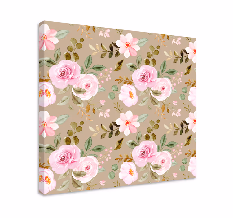 Quadro de flores Textura vintage de rosas bege - TenStickers