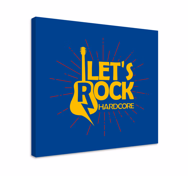 Quadro de música com design inspirado em guitarra - TenStickers