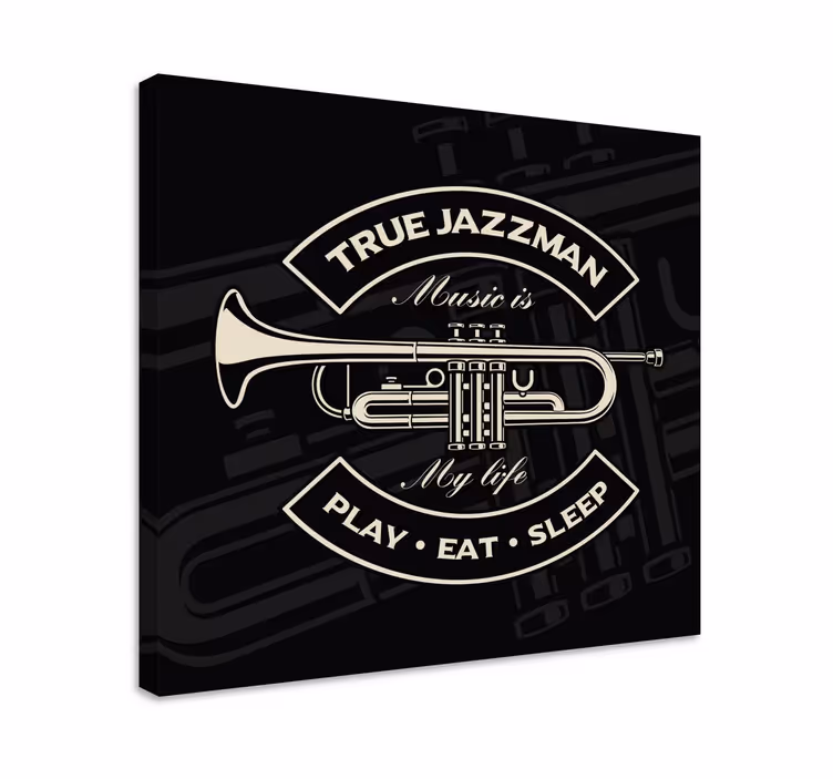 Quadro de música Verdadeiro homem do jazz - TenStickers