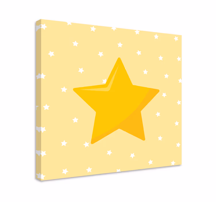 Quadro infantil Estrela amarela clássica - TenStickers