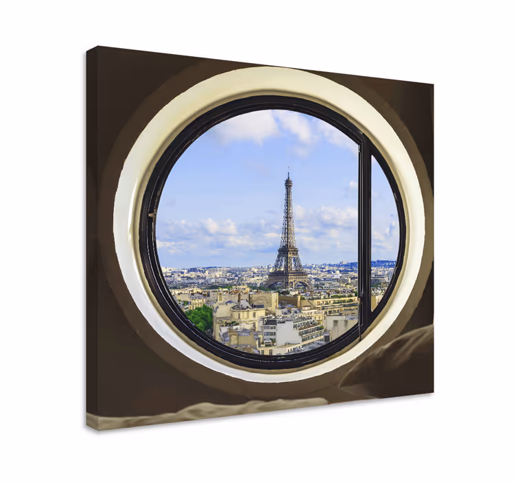 Quadro de cidade vista da torre eiffel - TenStickers