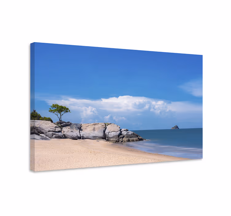 Quadro de paisagem cena costeira tranquila - TenStickers