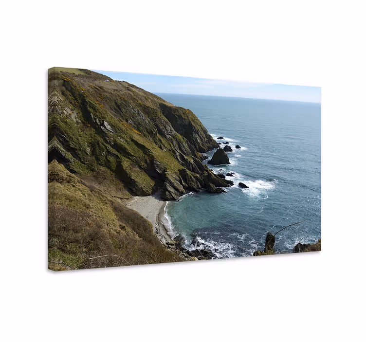 Quadro de paisagem vista rochosa costeira - TenStickers