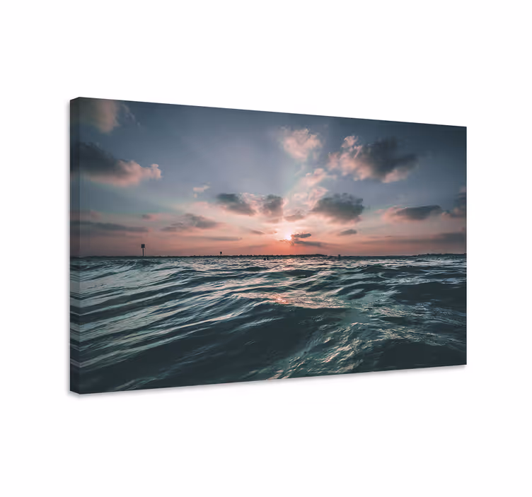 Quadro de paisagem crepúsculo sobre o oceano - TenStickers