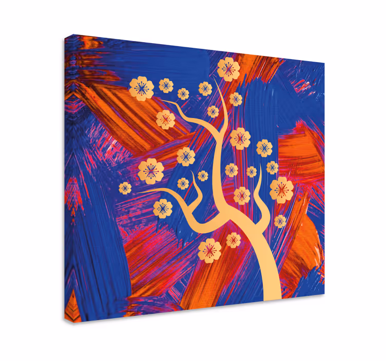 Quadro de flores Árvore com florescimento - TenStickers