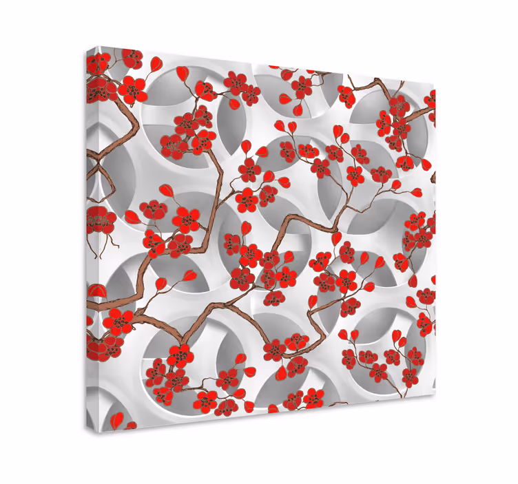 Quadro de flores ramos de flor de cerejeira - TenStickers