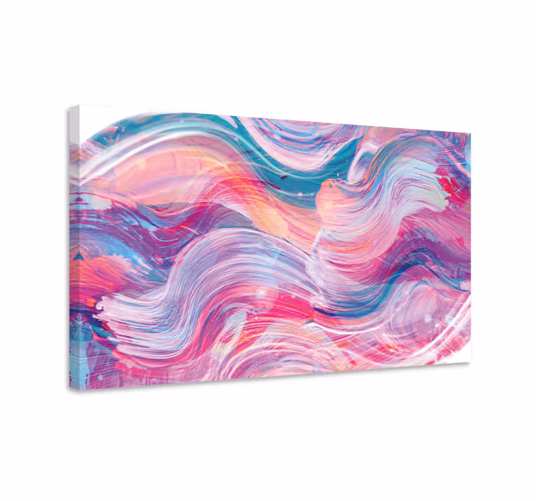Quadro para quarto Pinceladas coloridas de tinta a óleo - TenStickers