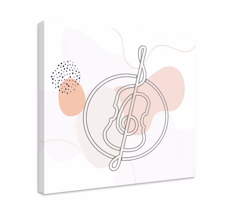Quadro de música contorno de instrumento musical - TenStickers