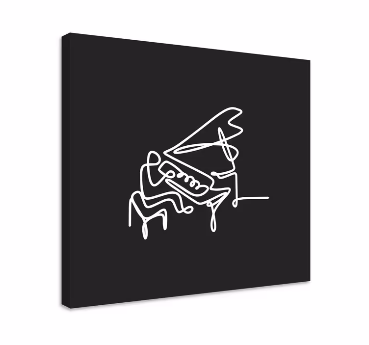 Quadro de música melodia abstrata de piano - TenStickers