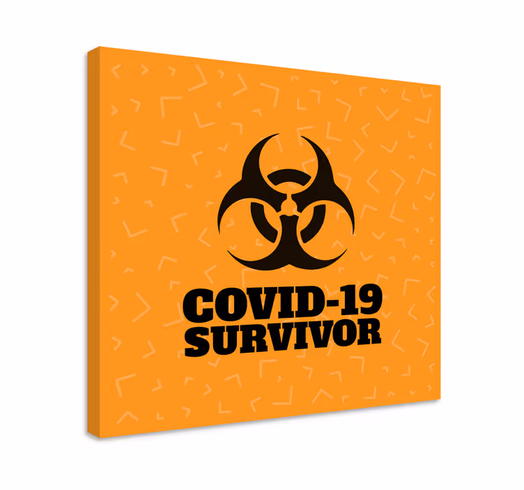 Quadro com letras mensagem de sobrevivente - TenStickers