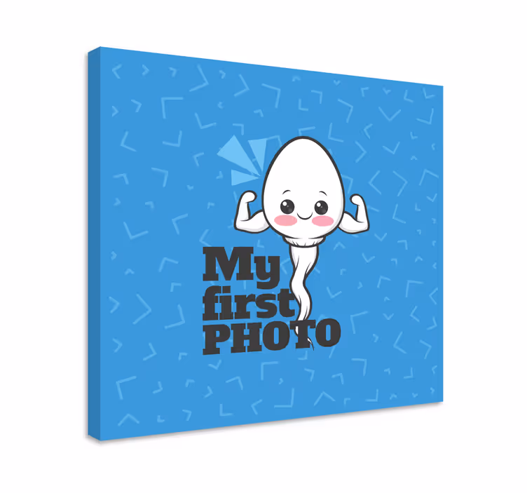 Quadro para bebê minha primeira foto - TenStickers