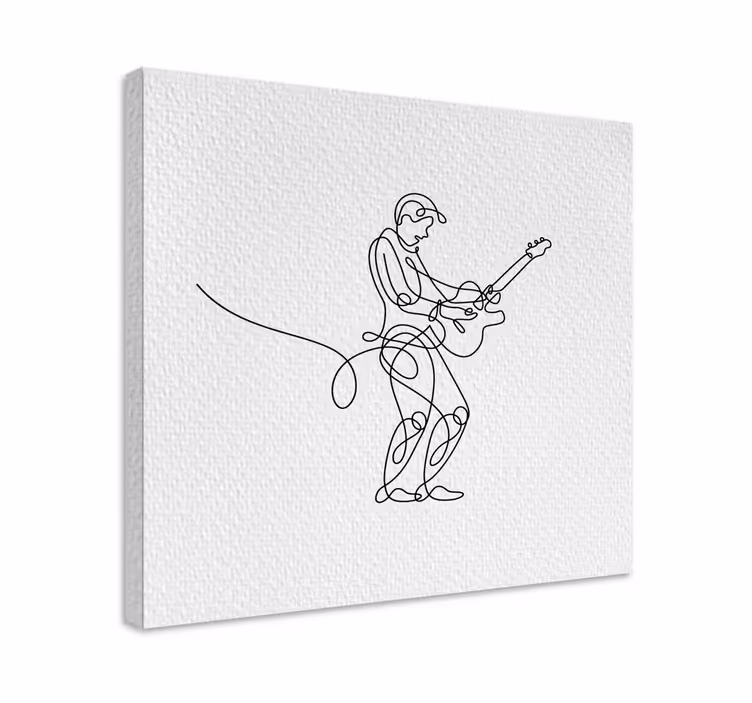 Quadro de música músico tocando violão - TenStickers