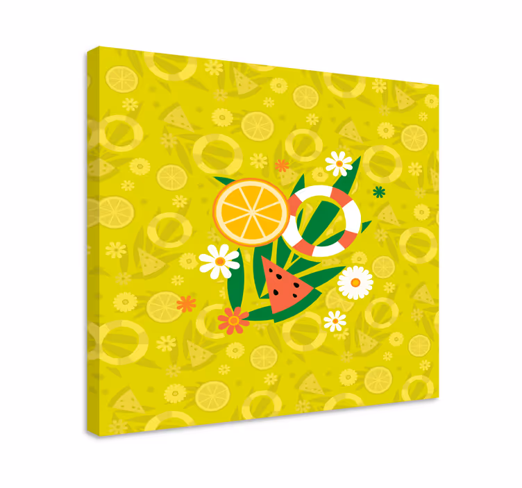 Quadro decorativo de vinícola delícia de frutas tropicais - TenStickers