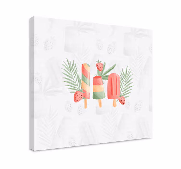 Quadro decorativo de vinícola delícias de frutas congeladas - TenStickers