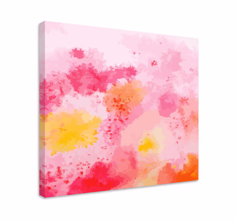 Quadro para quarto Pincelada de acrílico colorido - TenStickers