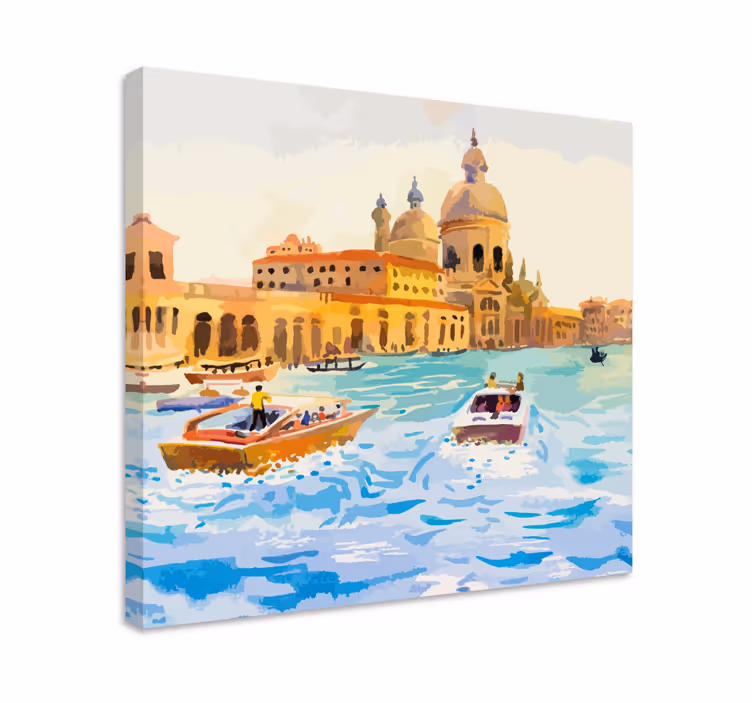 Quadro de cidade exploração dos canais de veneza - TenStickers
