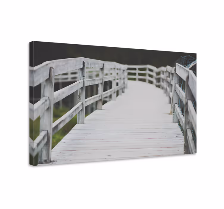 Quadro de paisagem passarela de madeira - TenStickers