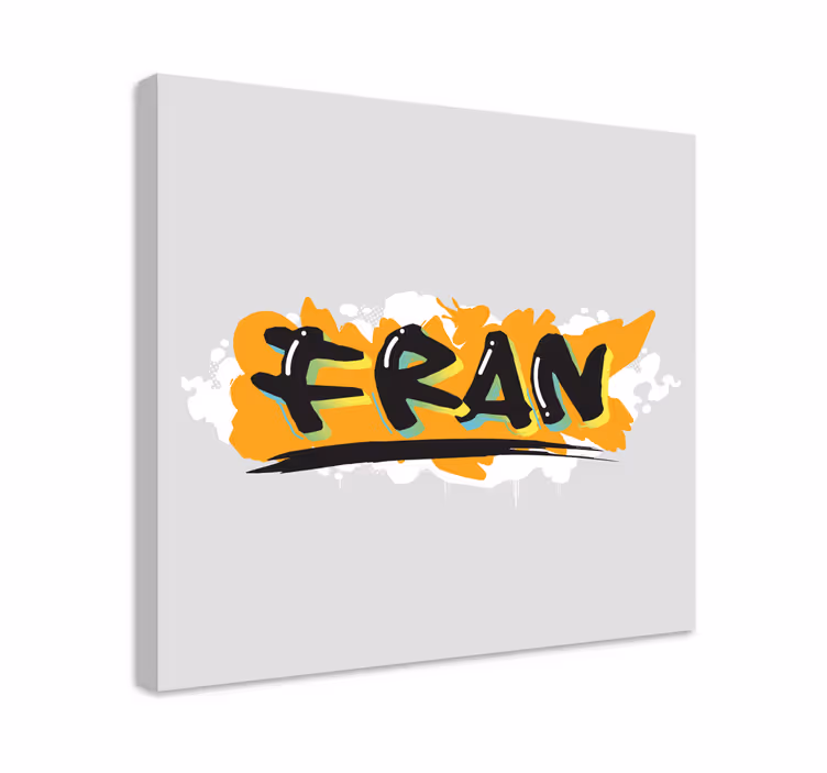 Quadro com o abecedário em estilo de letras negras - TenStickers