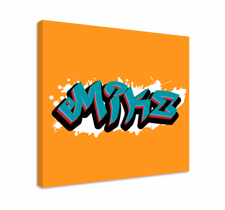 Quadro com o abecedário arte de letras estilosas - TenStickers