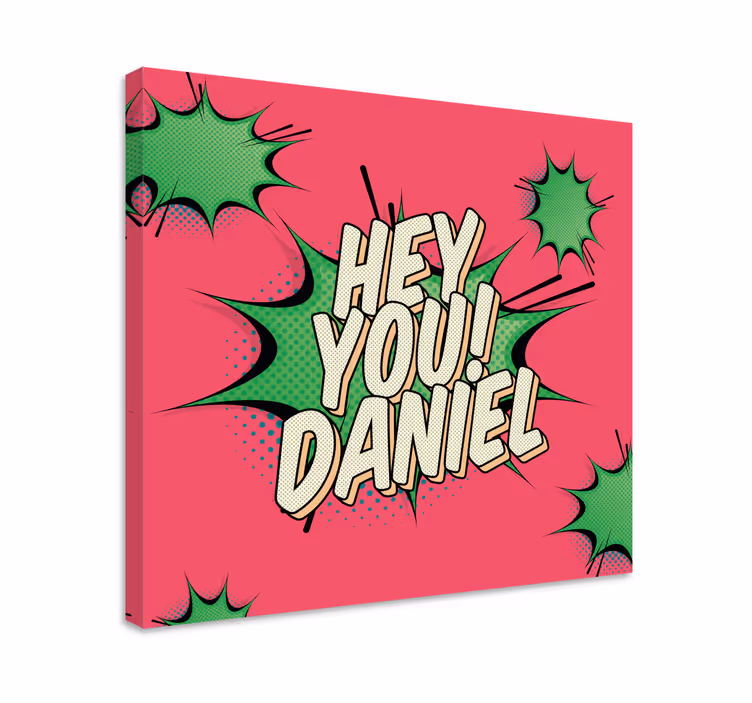 Quadro juvenil com mensagem em quadrinhos personalizada - TenStickers