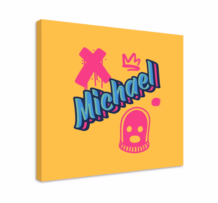 Quadro com o abecedário expressão em letras negras - TenStickers