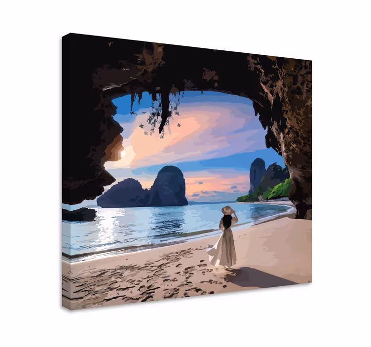 Quadro de paisagem vista de serenidade costeira - TenStickers