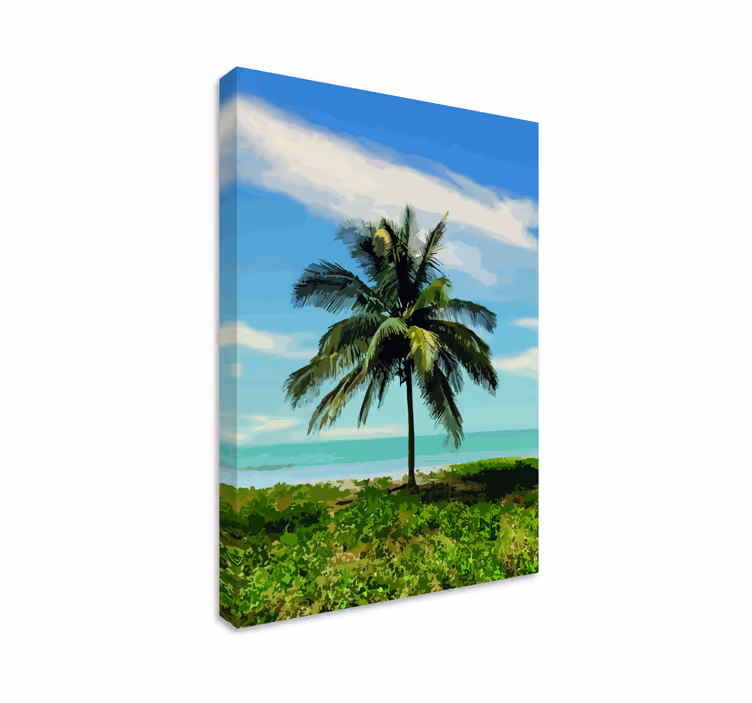 Quadro de paisage oásis sereno de palmeiras - TenStickers