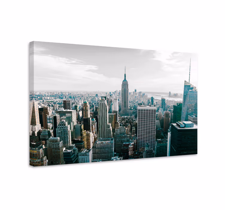 Quadro de cidade vista do horizonte de nova iorque - TenStickers