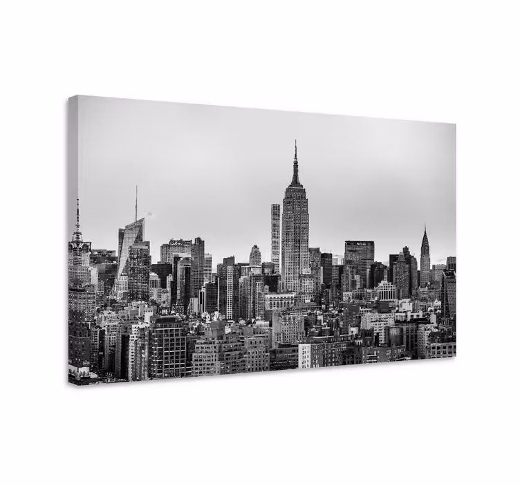 Quadro de cidade silhueta de nova iorque - TenStickers