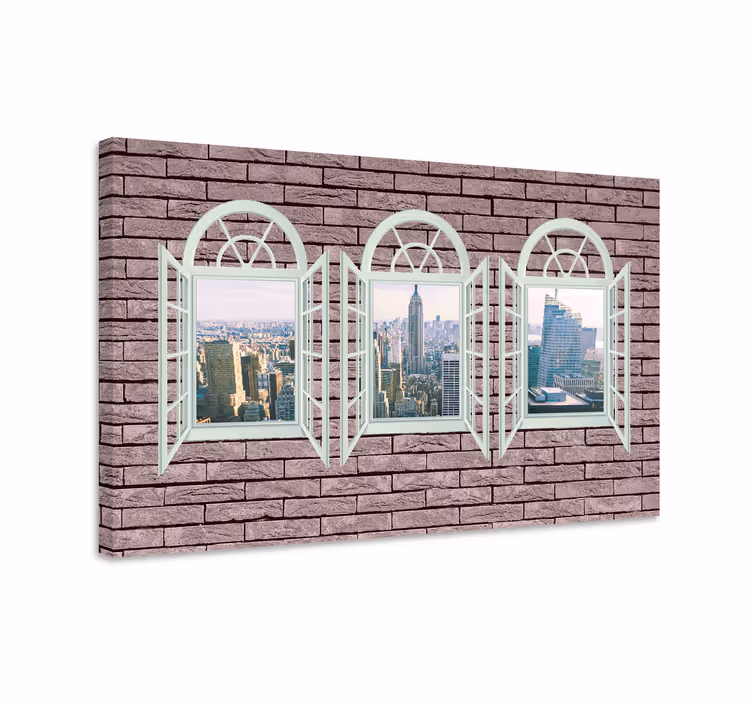 Quadro de cidade vista elegante da cidade - TenStickers