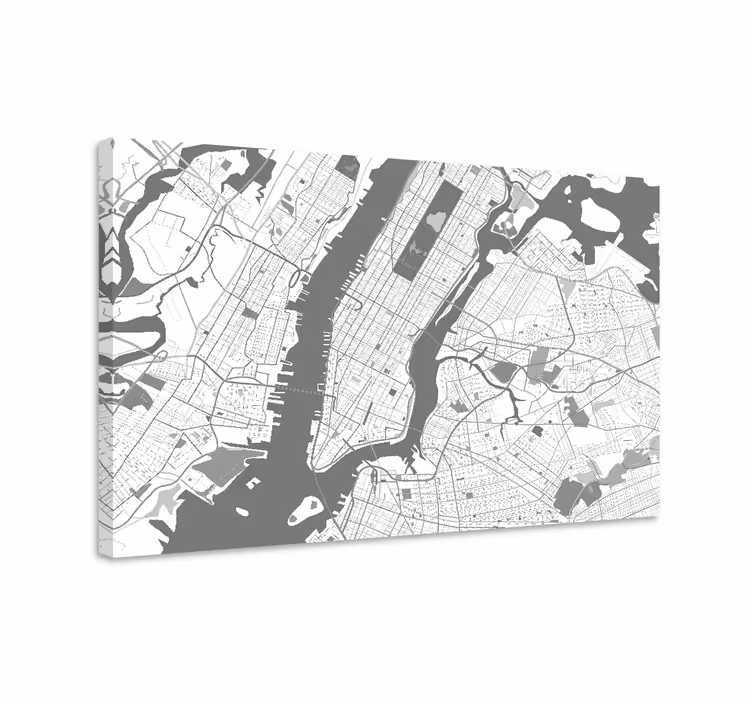 Quartos de cidades Mapa de nova iorque - TenStickers