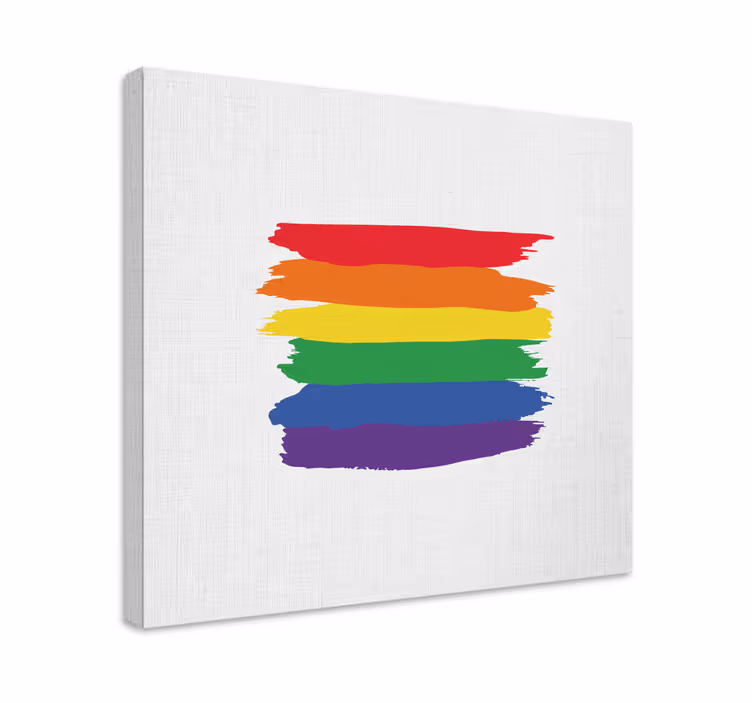 Quadro vintage com design de listras ousadas - TenStickers