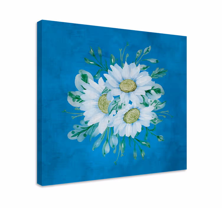 Quadro de flores com delicadas flores brancas - TenStickers