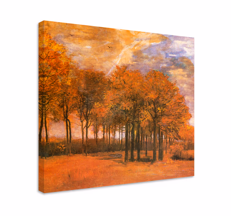Quadro de paisagem cena de Árvore no outono - TenStickers