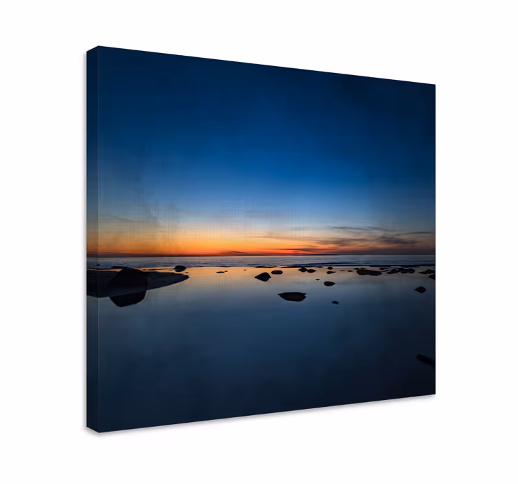 Quadro de paisage mar calmo ao pôr do sol - TenStickers