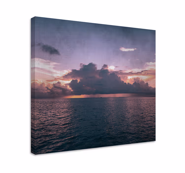 Quadro de paisagem crepúsculo do oceano tranquilo - TenStickers