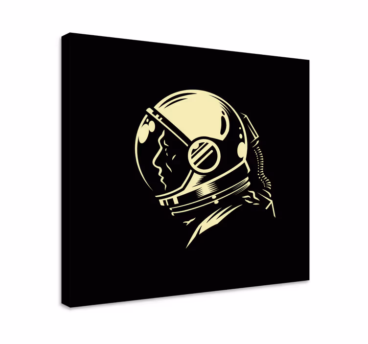 Quadro para quarto Cosmonauta monocromático vintage - TenStickers