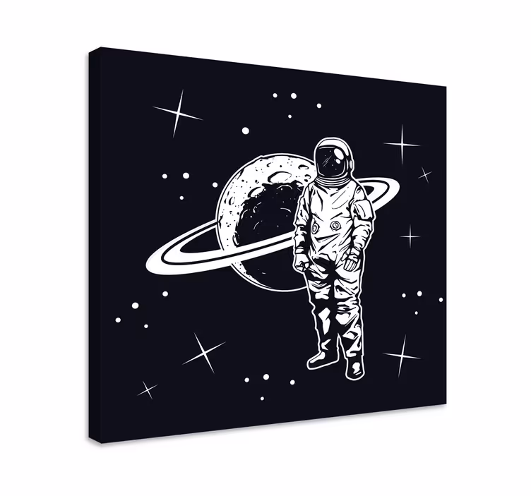 Quadro videogame cosmonauta em Órbita - TenStickers