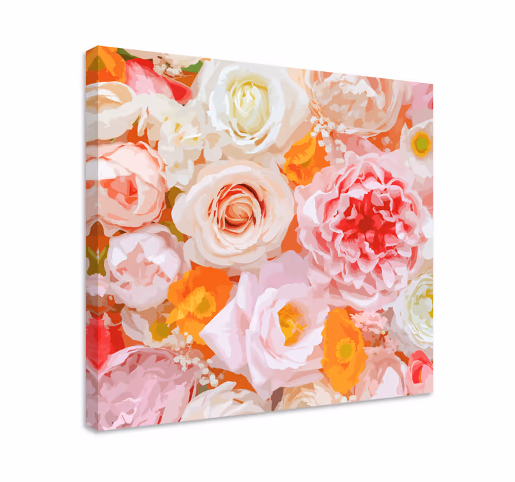 Quadro de flores arranjo floral florescente - TenStickers