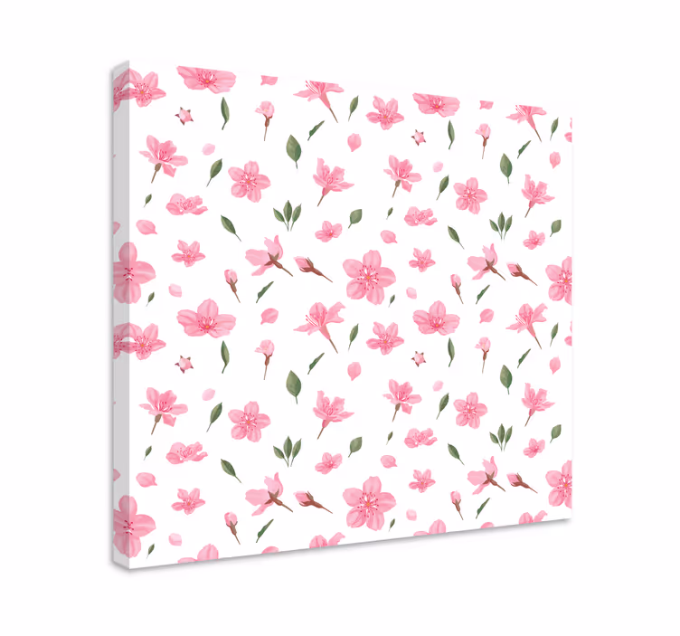 Quadro de flores padrão floral florescendo - TenStickers