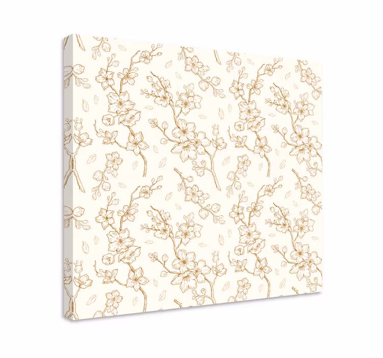 Quadro de flores com padrão de flores encantadoras - TenStickers