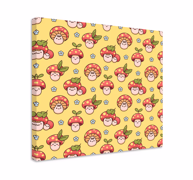 Quadro personagens de cogumelos - TenStickers