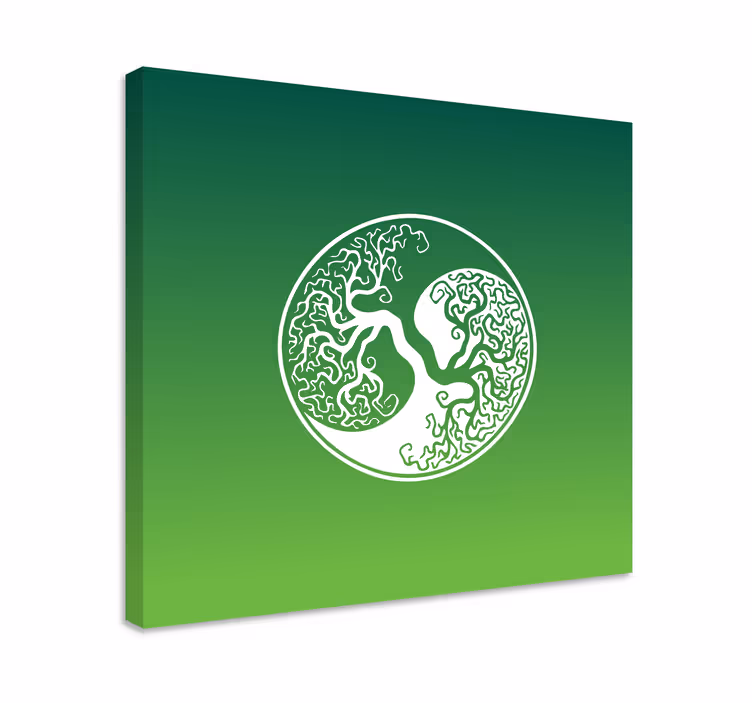 Quadro de árvores árvore da vida yin yang original - TenStickers