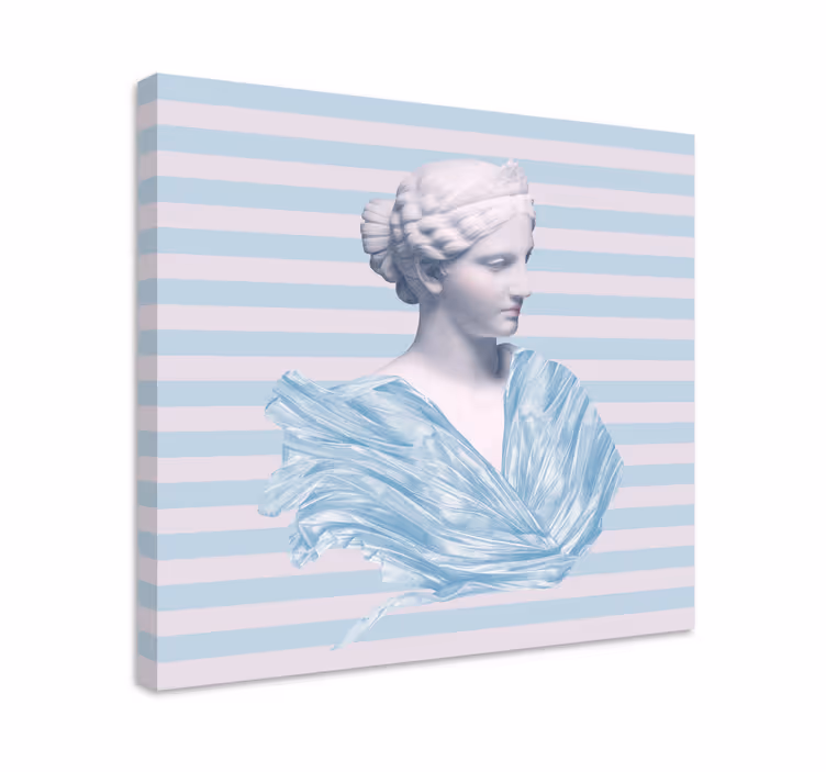 Quadro de arte busto de figura clássica - TenStickers