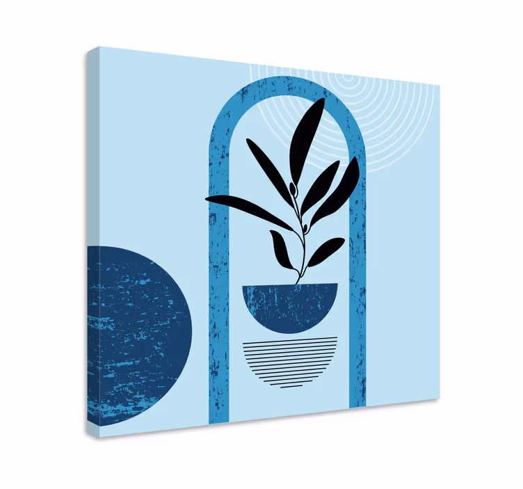 Quadro de flores ilustração minimalista de planta - TenStickers